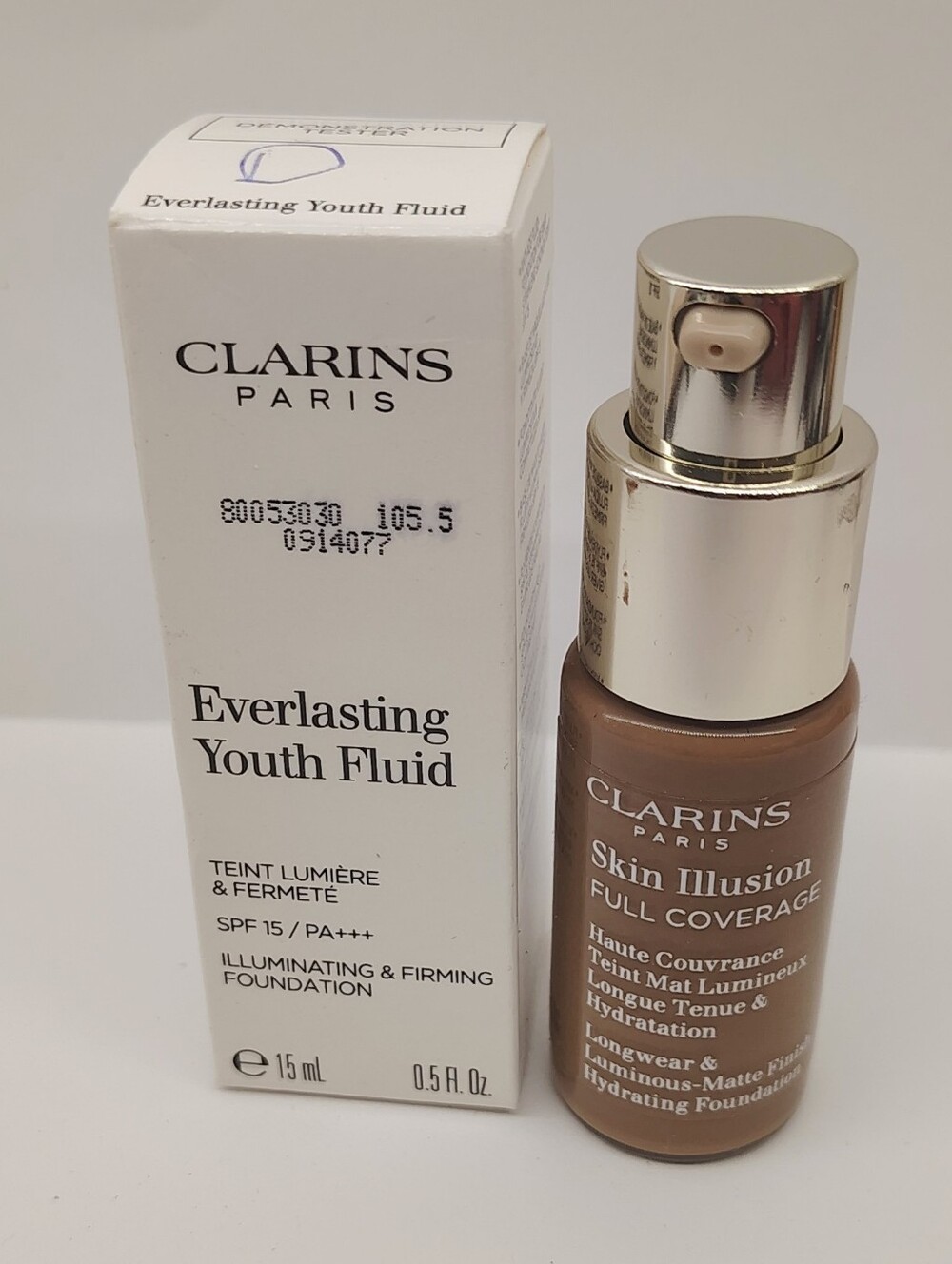 Clarins Everlasting Youth Fluid Foundation Makeup NIB